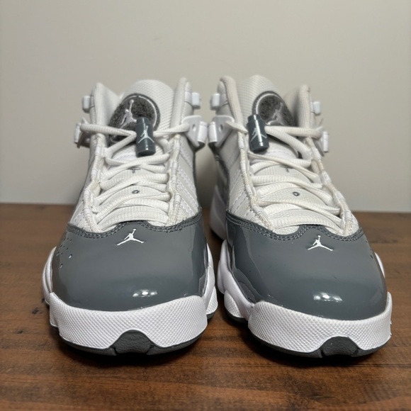 Nike Jordan 6 Rings Sneakers Shoes White/Cool Grey 323419-121 4.5Y / 6 Women - Picture 2 of 8